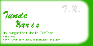 tunde maris business card